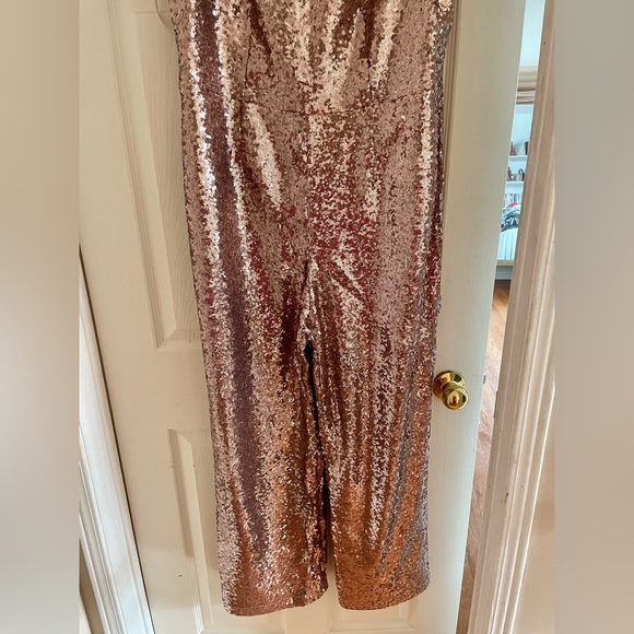 Rose Gold Sequin Jump Suit! - Picture 3 of 6